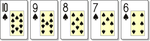 A hand of Straight Flush